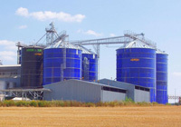 Bulk grain silos